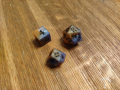 Gold and Blue - Spindown Dice Set