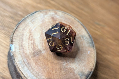 Lava - Spindown D20 Die