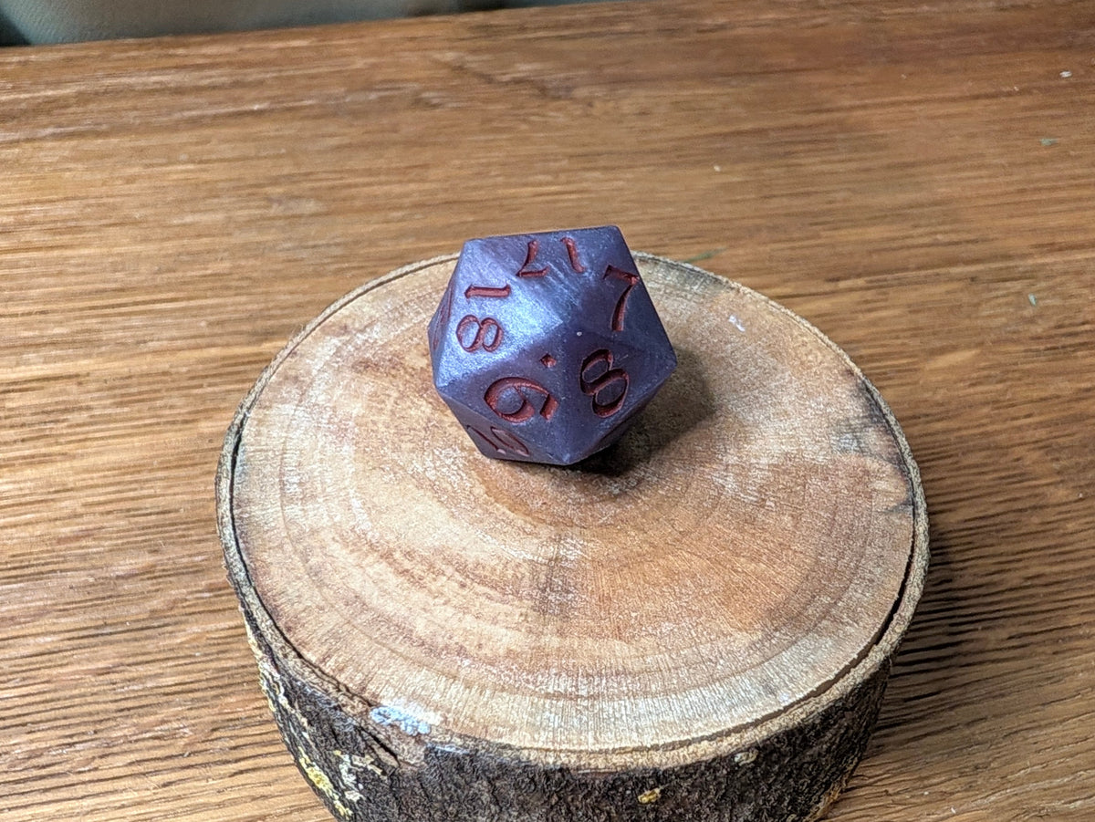 Rocky Purple - Spindown D20 Die