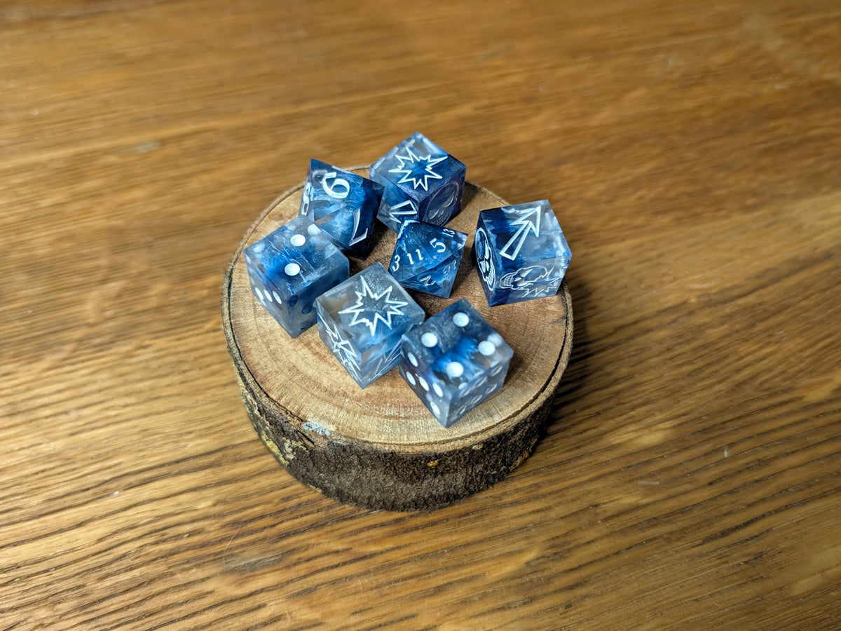 Glacier - Blood Bowl Dice Set